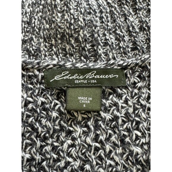 Eddie Bauer‎ Chunky Knit Cardigan Woman's Size Small Wool Blend Classic Modern - Picture 3 of 16